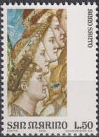 1975 San Marino ** Mi:SM 1092, Sn:SM 862, Yt:SM 895, Heads Of Four Angels, Frescoes By Giotto - Unused Stamps