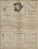 Belgique Vers 1885. Feuillet La Commerciale, Ex Entier Annonces ? Dentisterie Billard Tabac Vélo Parfum Chasse Pêche RR - Ciclismo