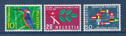 Suisse - YT N° 766 à 768 ** - Neuf Sans Charnière - 1966 - Nuevos