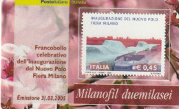 TESSERA FILATELICA VALORE 0,45 EURO MILANOFIL (TF1378 - Cartes Philatéliques