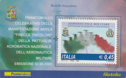 TESSERA FILATELICA VALORE 0,45 EURO AERONAUTICA MILITARE (TF1320 - Philatelistische Karten