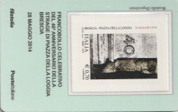 TESSERA FILATELICA VALORE 0,7 EURO ANNIV STRAGE BRESCIA (TF1275 - Philatelistische Karten