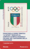 TESSERA FILATELICA VALORE 0,7 EURO COMITATO OLIMPICO (TF1266 - Philatelistische Karten