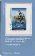 TESSERA FILATELICA VALORE 0,7 EURO IL TURISMO (TF1253 - Philatelistische Karten