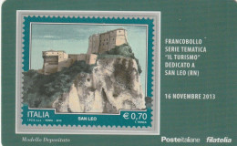 TESSERA FILATELICA VALORE 0,7 EURO SAN LEO (TF1254 - Tessere Filateliche