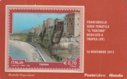 TESSERA FILATELICA VALORE 0,7 EURO TROPEA (TF1252 - Cartes Philatéliques