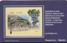 TESSERA FILATELICA VALORE 0,7 EURO STURSAT DI VALTELLINA (TF1238 - Cartes Philatéliques