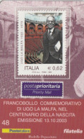 TESSERA FILATELICA VALORE 0,62 EURO LA MALFA (TF1202 - Philatelic Cards