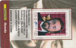 TESSERA FILATELICA VALORE 0,65 EURO PAVAROTTI (TF1185 - Filatelistische Kaarten