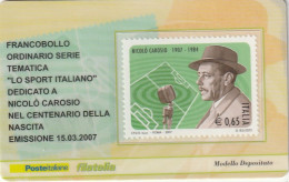 TESSERA FILATELICA VALORE 0,65 EURO CAROSIO (TF1176 - Philatelistische Karten