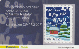 TESSERA FILATELICA VALORE 0,65 EURO NATALE (TF1170 - Cartes Philatéliques