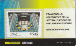 TESSERA FILATELICA VALORE 0,6 EURO PARLAMENTO EUROPEO (TF1161 - Filatelistische Kaarten
