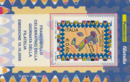 TESSERA FILATELICA VALORE 0,6 EURO GIORNATA FILATELIA (TF1135 - Cartes Philatéliques