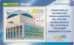 TESSERA FILATELICA VALORE 0,6 EURO FESIVAL FILATELIA (TF1134 - Tarjetas Filatélicas