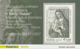 TESSERA FILATELICA VALORE 0,6 EURO NATALE (TF1130 - Philatelic Cards