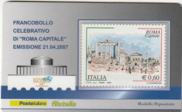 TESSERA FILATELICA VALORE 0,6 EURO ROMA CAPITALE (TF1126 - Philatelistische Karten