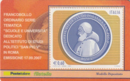 TESSERA FILATELICA VALORE 0,6 EURO SAN PIO V (TF1118 - Tessere Filateliche