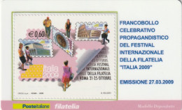 TESSERA FILATELICA VALORE 0,6 EURO FESTIVAL FILATELIA (TF1112 - Cartes Philatéliques