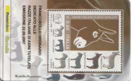 TESSERA FILATELICA VALORE 0,6 EURO ASINI (TF1091 - Cartes Philatéliques