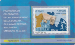 TESSERA FILATELICA VALORE 0,6 EURO GIULIANA DI FERTILIA (TF1081 - Tarjetas Filatélicas