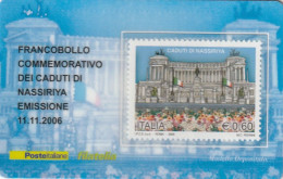 TESSERA FILATELICA VALORE 0,6 EURO CADUTI DI NASSIRIYA (TF1066 - Philatelic Cards