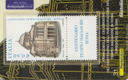 TESSERA FILATELICA VALORE 0,6 EURO TEMPIO MAGGIORE ROMA (TF1052 - Philatelistische Karten