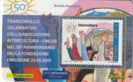 TESSERA FILATELICA VALORE 0,6 EURO INTERCULTURA (TF1055 - Tarjetas Filatélicas