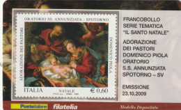 TESSERA FILATELICA VALORE 0,6 EURO NATALE (TF1040 - Philatelic Cards