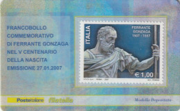 TESSERA FILATELICA VALORE 1 EURO GONZAGA (TF1017 - Philatelistische Karten