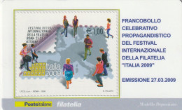 TESSERA FILATELICA VALORE 1 EURO FESTIVAL FILATELIA (TF1015 - Philatelic Cards