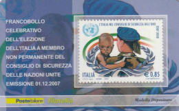 TESSERA FILATELICA VALORE 0,85 EURO ONU (TF1006 - Philatelic Cards