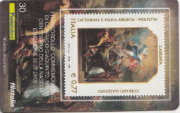 TESSERA FILATELICA VALORE 0,77 EURO CORRADO GIAQUINTO (TF989 - Philatelic Cards