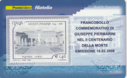 TESSERA FILATELICA VALORE 1,4 EURO GIUSEPPE PIERMARINI (TF984 - Tarjetas Filatélicas