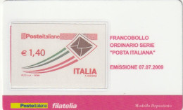 TESSERA FILATELICA VALORE 1,4 EURO ORDINARIO (TF982 - Philatelistische Karten