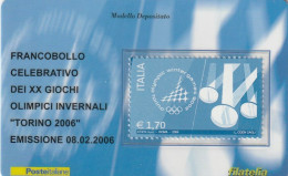 TESSERA FILATELICA VALORE 1,7 EURO TORINO 2006 (TF968 - Tarjetas Filatélicas