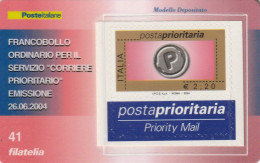 TESSERA FILATELICA VALORE 2,2 EURO POSTA PRIORITARIA (TF963 - Philatelic Cards