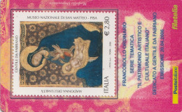 TESSERA FILATELICA VALORE 2,8 EURO GENTILE DA FABRIANO (TF950 - Philatelic Cards