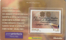 TESSERA FILATELICA VALORE 2,8 EURO CONCORDATO (TF944 - Tarjetas Filatélicas