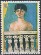 1975 San Marino ** Mi:SM 1099, Sn:SM 872, Yt:SM 902, Woman, Painting By Franco Gentilini - Unused Stamps