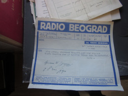 Radiogram Radio Beograd New York 1941 WW2 - Briefe U. Dokumente