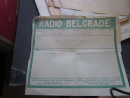 Radiogram Radio Beograd  London 1930 - Covers & Documents