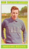 21 ATLETICA LEGGERA - MASSIMO BEGNIS - CAMPIONI DELLO SPORT 1967-68 PANINI STICKERS FIGURINE - Atletiek