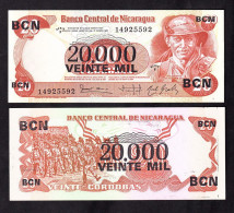 NICARAGUA 20000 CORDOBAS SU 20 1987  PIK 147 FDS - Nicaragua