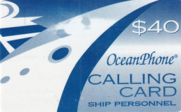 US VIRGIN ISLANDS - Oceanphone By Teledebit Satellite Prepaid Card $40, Exp.date 31/12/99, Used - Isole Vergini