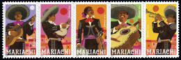 Etats-Unis / United States (Scott No.5703-07 - Mariachi) [**] Strip Of 5 - Unused Stamps