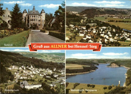 41288737 Allner Schloss Sanatorium Wahnbach Talsperre Luftaufnahme Hennef (Sieg) - Hennef