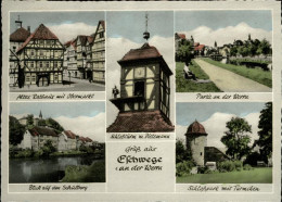 41288711 Eschwege Rathaus Obermarkt Schlossturm Mit Dietemann Partie An Der Werr - Eschwege