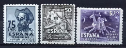 España Spain, CERVANTES, QUIJOTE, IV CENTENARIO DEL NACIMIENTO DE CERVANTES, SERIE COMPLETA NUEVA ** - Unused Stamps