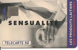 CARTE°-PUBLIC-50U-F327A-SO4-02 /93-PRODUITS  LAITIERS-SENSUALITE-N°GROS A 32017242  N° 1 Sans  Barre-TBE - 1993