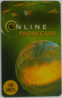 GLOBE PLANETE - Drapeaux En Haut - Carte Téléphone Prépayée ONLINE PHONECARD Utilisée - Operadores De Telecom